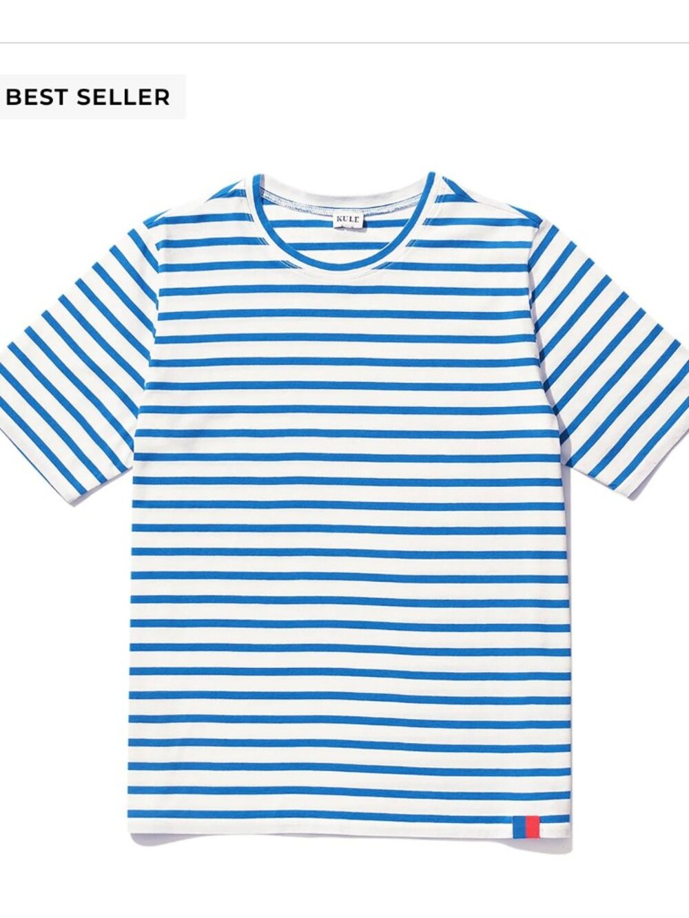 KULE Striped Modern Short Sleeve Tee | Size M